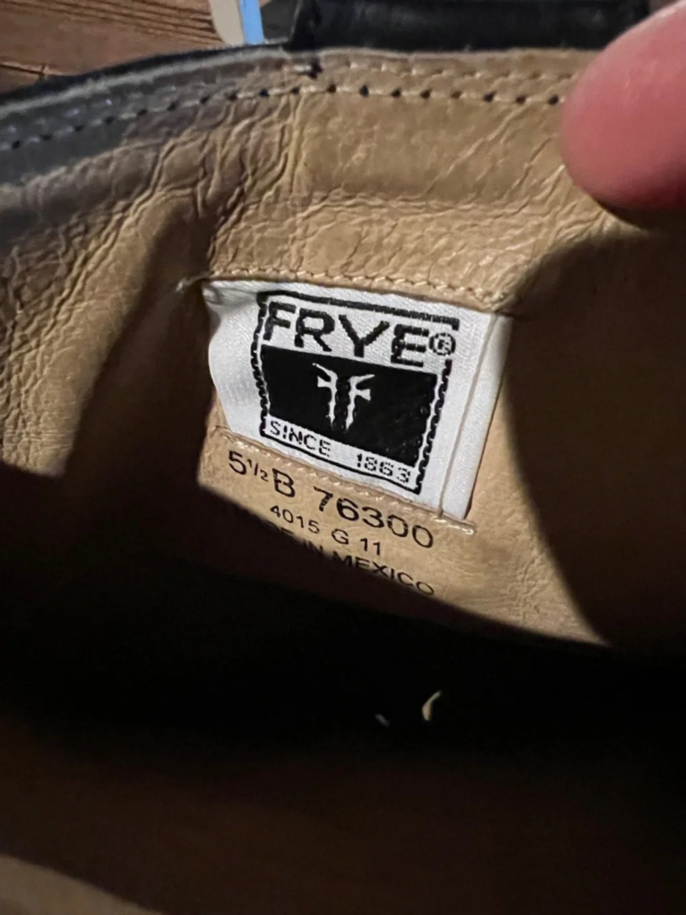 Frye Black Leather Mid-Calf Block Heel Boots - Picture 7 of 7